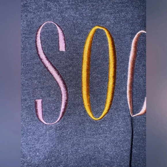 WildFox SOCIAL French terry crewneck sweatshirt hoodie navy size M - Picture 6 of 11